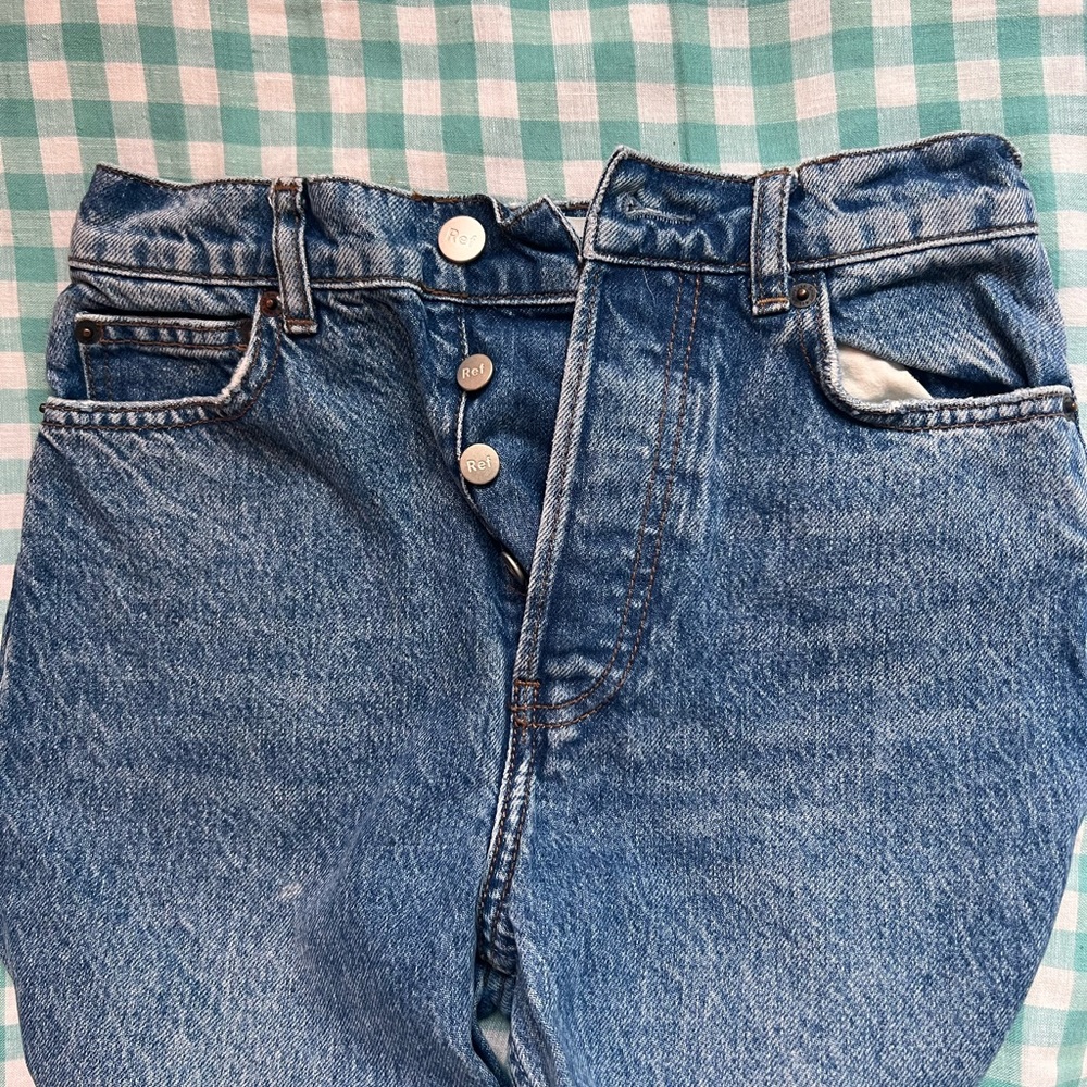 Reformation Cynthia High Rise Crop Shasta 23